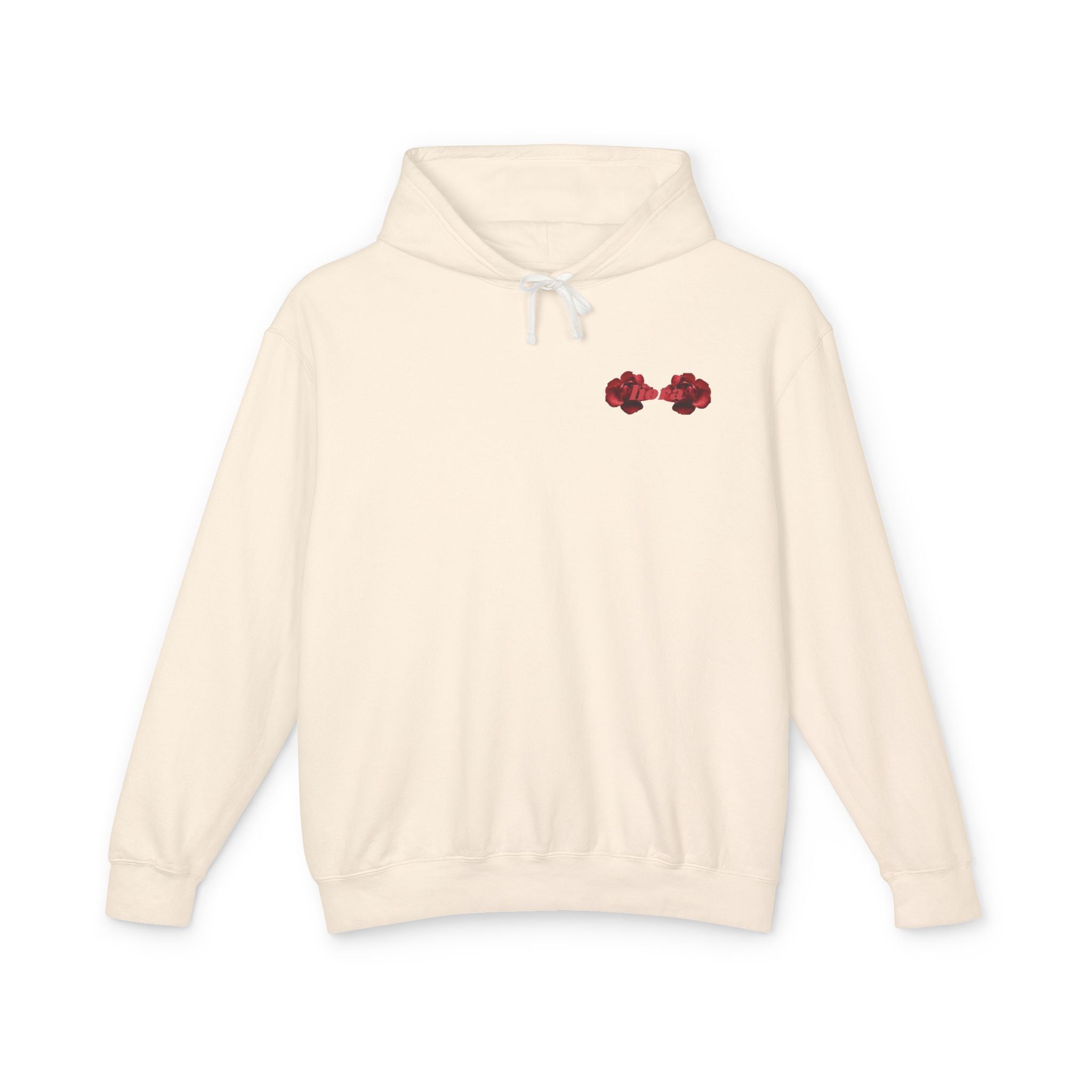 Crucifix Rose Petals Hoodie — Religious Faith Pullover
